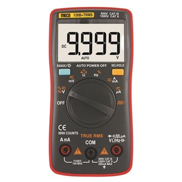 MECO 4 digit TRMS pocket multimeter, reference 126B+TRMS