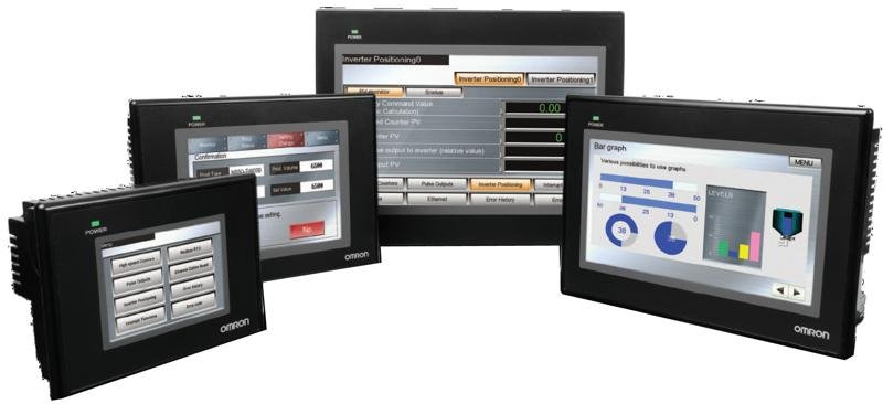 Omron NB series touch-screen HMI, reference NB