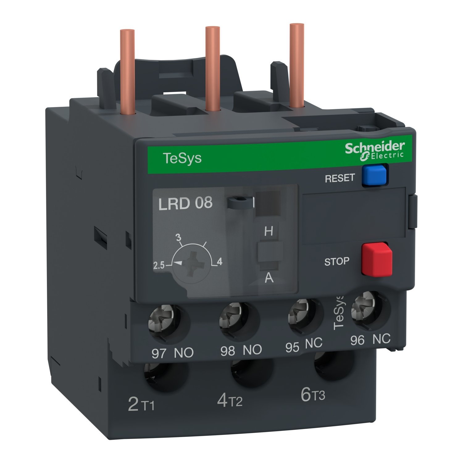Schneider Electric TeSys LRD thermal overload relay, reference LRD08
